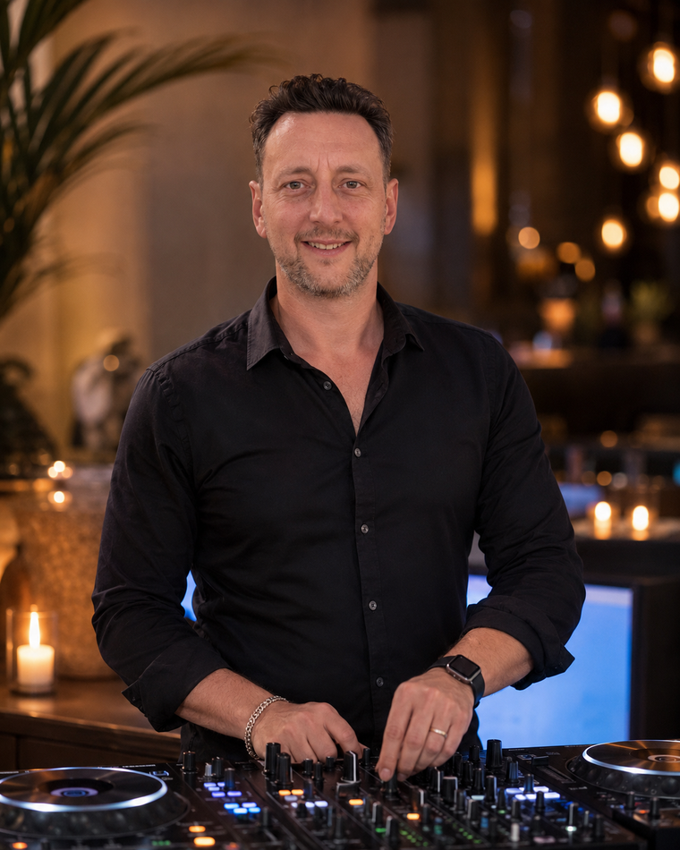 DJ Joey C mixing live at an event